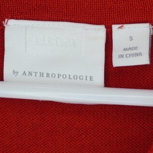 Red Short Sleeve Sweater - Anthropologie - Size S